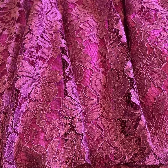 Lulus Size Small Lace Skater Dress Pink/Purple New With Tags - Picture 2 of 9